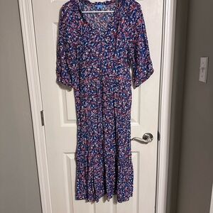 Draper James Floral Midi Dress